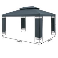 Casaria Pavillon Elda Anthrazit XXL 3x4m