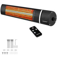 monzana® Heizstrahler MZH2000 Schwarz 2.000W