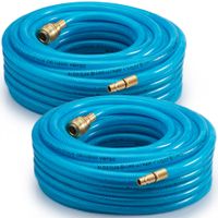 monzana® Druckluftschlauch 2er-Set 15m Schnellkupplung/Stecker
