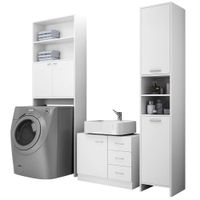 Casaria Badmöbel Set weiß