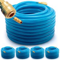 monzana® Druckluftschlauch 5er-Set 20m Schnellkupplung/Stecker
