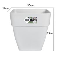 Deuba Blumentopf Weiß 30x29x29cm 15,1L