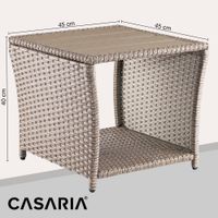 Casaria Beistelltisch 45x45x40cm creme