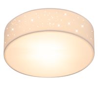 monzana® Deckenlampe Weiß Stoff Ø30cm Sternenhimmel