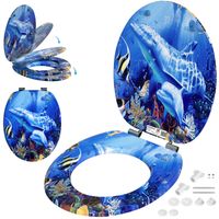 Casaria Toilettensitz Sealife mit Absenkautomatik