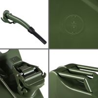 monzana Metallkanister 20L 3er-Set inkl. Ausgießer