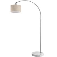 monzana® Design Bogenlampe Leinen 150-175cm verstellbar