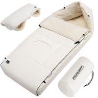 monzana® Babyfußsack Beige 93x56cm inkl. Beutel