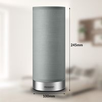 monzana Dimmbare Tischleuchte Jasmin 2er Set grau