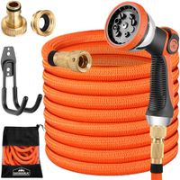 Gardebruk® Gartenschlauch Orange 30m flexibel