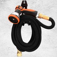 Gardebruk® Gartenschlauch Schwarz 15m flexibel