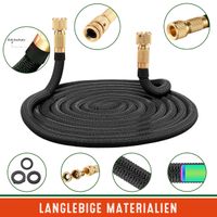 Gardebruk Gartenschlauch Schwarz 15m flexibel