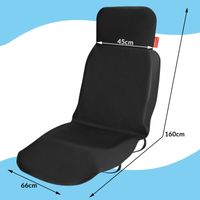Kingsleeve Autositzbezug Schwarz 160x66cm Vordersitz