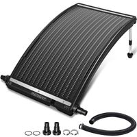 monzana® Poolheizung Solar Anthrazit 110x69x14cm Sonnenkollektor Solarheizung