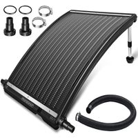 monzana Poolheizung Solar Anthrazit 110x69x14cm Sonnenkollektor Solarheizung