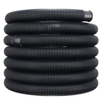 monzana® Poolschlauch Schwarz Ø38mm x 6m