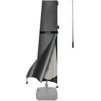 Kingsleeve® Abdeckung Sonnenschirm Anthrazit Ø330cm