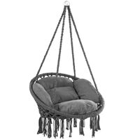 Detex® Hängesessel Anthrazit 80x60x140cm