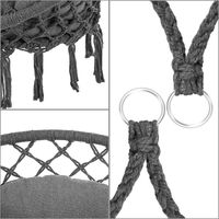 Detex Hängesessel Anthrazit 80x60x140cm