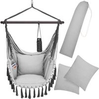 Detex® Hängesessel Hellgrau 170x100x150cm