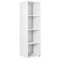 Casaria Bücherregal Skylar Weiß 106x30x30cm
