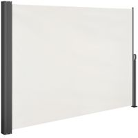 Casaria Seitenmarkise Nosara Creme 180x300cm ausziehbar