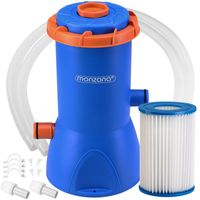 monzana Pool Pumpe 90W 340x270x270 mm blau-orange
