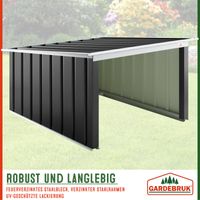 Gardebruk Mähroboter Garage Anthrazit Metall 89x90x54cm