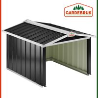 Gardebruk Mähroboter Garage Anthrazit Metall 86x100x63cm