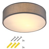 monzana Deckenlampe Grau Stoff Ø38cm