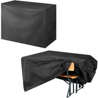 Kingsleeve® Abdeckplane Bierzeltgarnitur Anthrazit 180x82x135cm