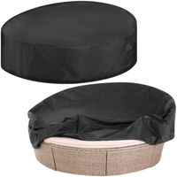 Kingsleeve® Abdeckplane Sonneninsel Anthrazit Ø188x50cm