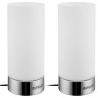 monzana® Tischlampe Golau 2er-Set Weiß