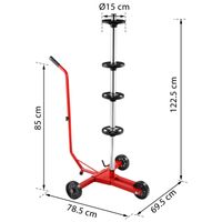 monzana Felgenbaum Rot Alu bis 225mm fahrbar