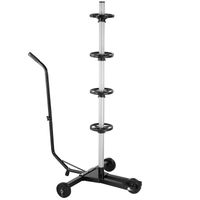monzana® Felgenbaum Schwarz Alu bis 225mm fahrbar