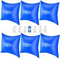 monzana Poolkissen 6er-Set Blau 120x120cm -20°C
