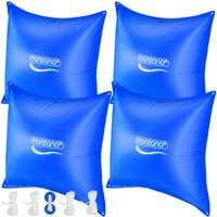 monzana Poolkissen 4er-Set Blau 120x120cm -20°C