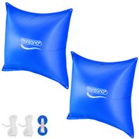 monzana Poolkissen 2er-Set Blau 120x120cm -20°C