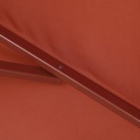 Kingsleeve Sonnenschirm Terrakotta Holz Ø330cm UV-Schutz 50+