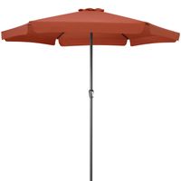 Kingsleeve® Sonnenschirm Terrakotta Ø330cm UV-Schutz 50+