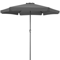 Kingsleeve® Sonnenschirm Anthrazit Ø330cm UV-Schutz 50+