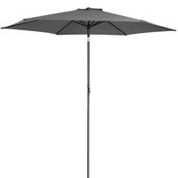 Kingsleeve® Sonnenschirm Anthrazit Alu Ø300cm UV-Schutz 50+