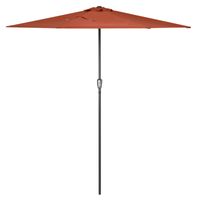 Kingsleeve Terrassen-Sonnenschirm Terrakotta UV-Schutz 50+