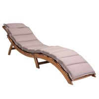 Detex® Auflage Saunaliege Creme meliert 183x56x7cm