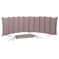 Detex Auflage Saunaliege Creme meliert 183x56x7cm