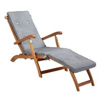 Detex® Auflage Sonnenliege Grau meliert 186x42x5cm