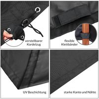 Kingsleeve Abdeckung Vanamo Anthrazit 242x162x100cm