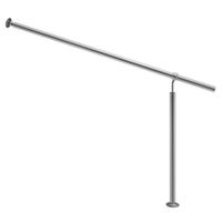 monzana® Eingangsgeländer Edelstahl 160cm