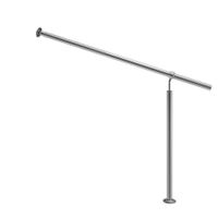 monzana® Eingangsgeländer Edelstahl 120cm