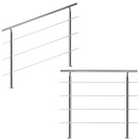 monzana Treppengeländer Edelstahl 150cm 4 Streben